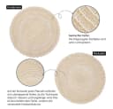 TUWENA Platzset 6er Set Boho Tischset Rund Geflochten, 38 cm Bild 3