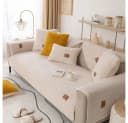 TUWENA Sofabezug Sofa Überzug 1/2/3/4 Sitzer, L Form Sofaüberwurfe, Ecksofa Sofa Überzug Beige/Grau Bild 5