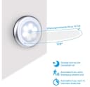 TUWENA Wandleuchte 3 Pack Nachtlicht Bewegungsmelder Silber Bild 1
