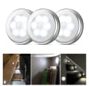 TUWENA Wandleuchte 3 Pack Nachtlicht Bewegungsmelder Silber Bild 2