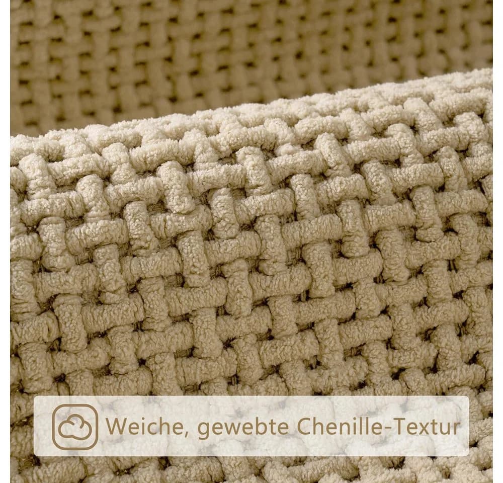 TUWENA Badematte Chenille Weich Rutschfest Waschbar - Bild 4