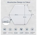TUWENA Akustikplatte Selbstklebend 12er Set Schwarz/Weiß Bild 1