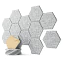 TUWENA Akustikplatte Selbstklebend 12er Set Silber Grau Bild 2