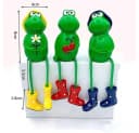 TUWENA Gartenfigur 3 Stück Frosch Tiere Garten Statuen Deko Bild 1
