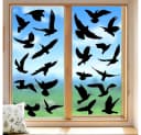 TUWENA Vogelschutz Aufkleber Schwarz 37 Stück PVC Fensteraufkleber Bild 2
