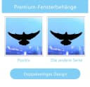TUWENA Vogelschutz Aufkleber Schwarz 37 Stück PVC Fensteraufkleber Bild 4