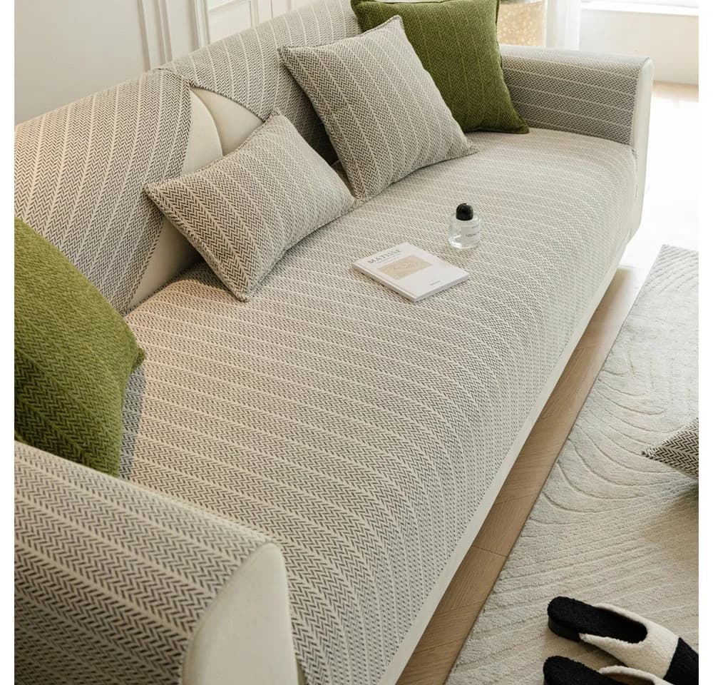 TUWENA Sofahusse Sofa Überzug L-Form Ecksofa - Bild 2