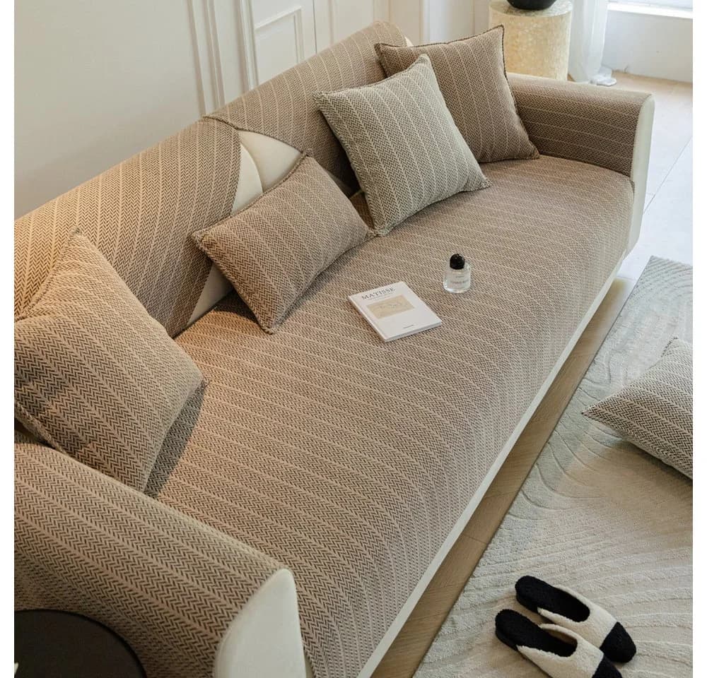 TUWENA Sofahusse Sofa Überzug L Form Ecksofa - Bild 2