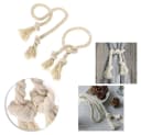TUWENA Raffhalter Vorhang Seil 4 St. Baumwolle Beige Bild 3