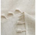 TUWENA Tischdecke Beige Abwaschbar Leinen Baumwolle mit Quaste Bild 4