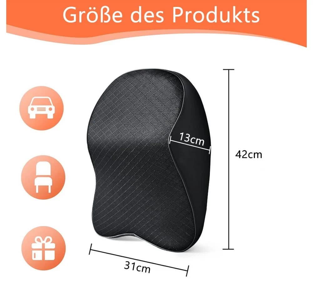 TUWENA Nackenkissen Auto Memory Foam Nackenstütze