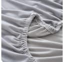 TUWENA Bett Kopfteil Bezug Weicher elastischer Samtstoff Staubdicht Bezug Bild 3