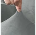 TUWENA Bett Kopfteil Bezug Weicher elastischer Samtstoff Staubdicht Bezug Bild 4