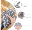 TUWENA Topfhandschuhe Grau - Hitzebeständige Kochhandschuhe mit Topflappen Bild 3