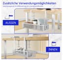 TUWENA Kabelkanal mit Klemme für Schreibtisch, Kabelmanagement Organizer Bild 4
