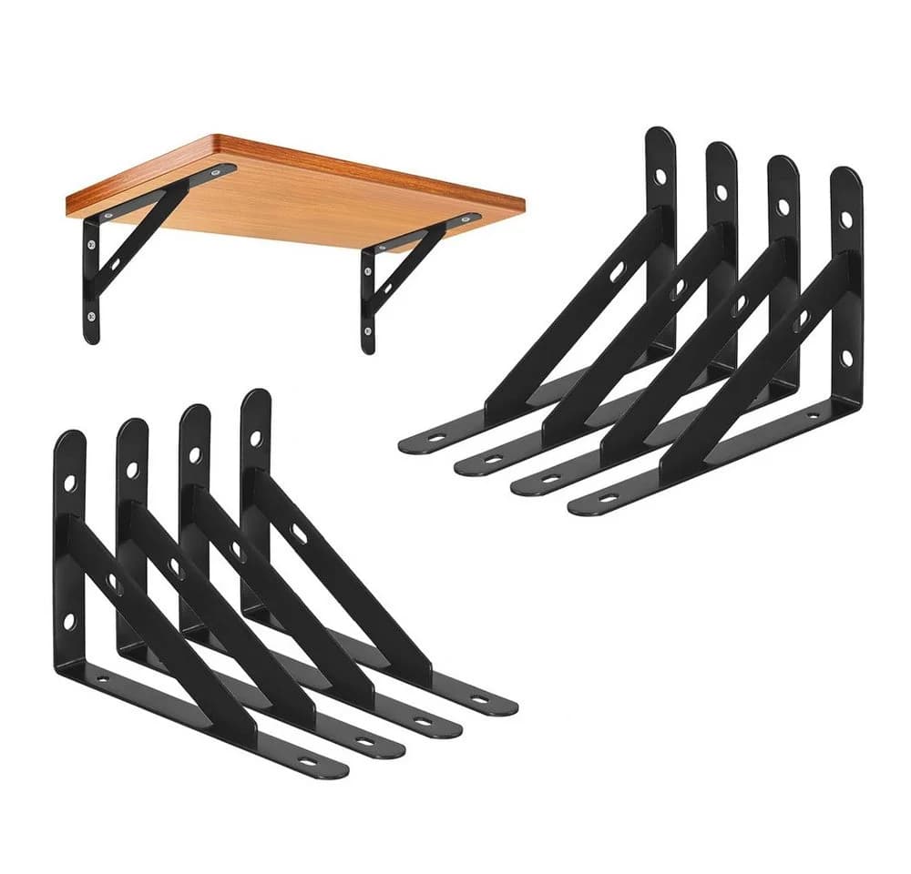 TUWENA Wandregalhalter 8 Stück Regalwinkel Schwerlast Metall - Bild 2