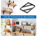 TUWENA Wandregalhalter 8 Stück Regalwinkel Schwerlast Metall Bild 4