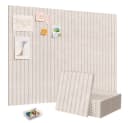 AFKSMILE Selbstklebende Pinnwand aus Filz Beige Schwarz 120x90cm Bild 2