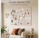 AFKSMILE Selbstklebende Pinnwand aus Filz Beige Schwarz 120x90cm Bild 5