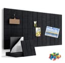 AFKSMILE Filz Pinnwand Set 12 Stück Selbstklebend Schwarz Grau Bild 2
