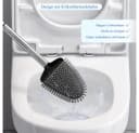 AFKSMILE WC-Reinigungsbürste Silikon mit Halter Schwarz Bild 4