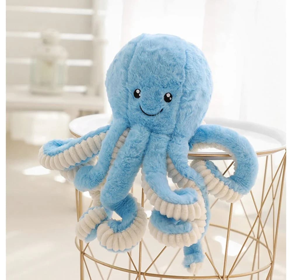 AFKSMILE Dekokissen Weiches Oktopus Kuscheltier Plüschtier - Bild 2