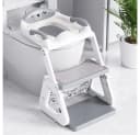 AFKSMILE Toilettentrainer mit Treppe Grau Bild 2