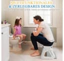 AFKSMILE Toilettentrainer mit Treppe Grau Bild 5