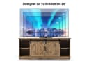 Sweiko Lowboard Sideboard mit Schiebetüren und verstellbaren Böden Eiche Bild 4
