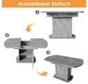 Sweiko Ausziehbarer ovaler Esstisch mit Stauraum Bild 5