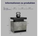 Sweiko Nachttisch LED-Beleuchtung Grau+Schwarz Bild 5