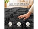 Lochas Hochflor-Teppich Shaggy Grau Anthrazit Geometrisch Bild 4