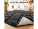 Lochas Hochflor-Teppich Shaggy Grau Anthrazit Geometrisch Bild 5