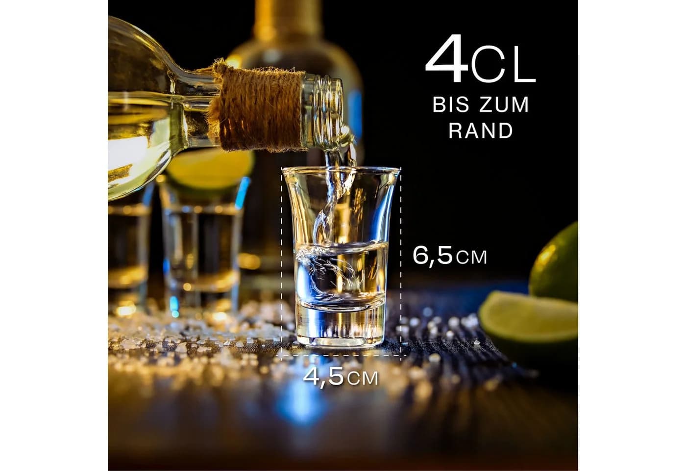 Praknu Schnapsglas 12er Set Glas Transparent Spülmaschinenfest - Bild 3