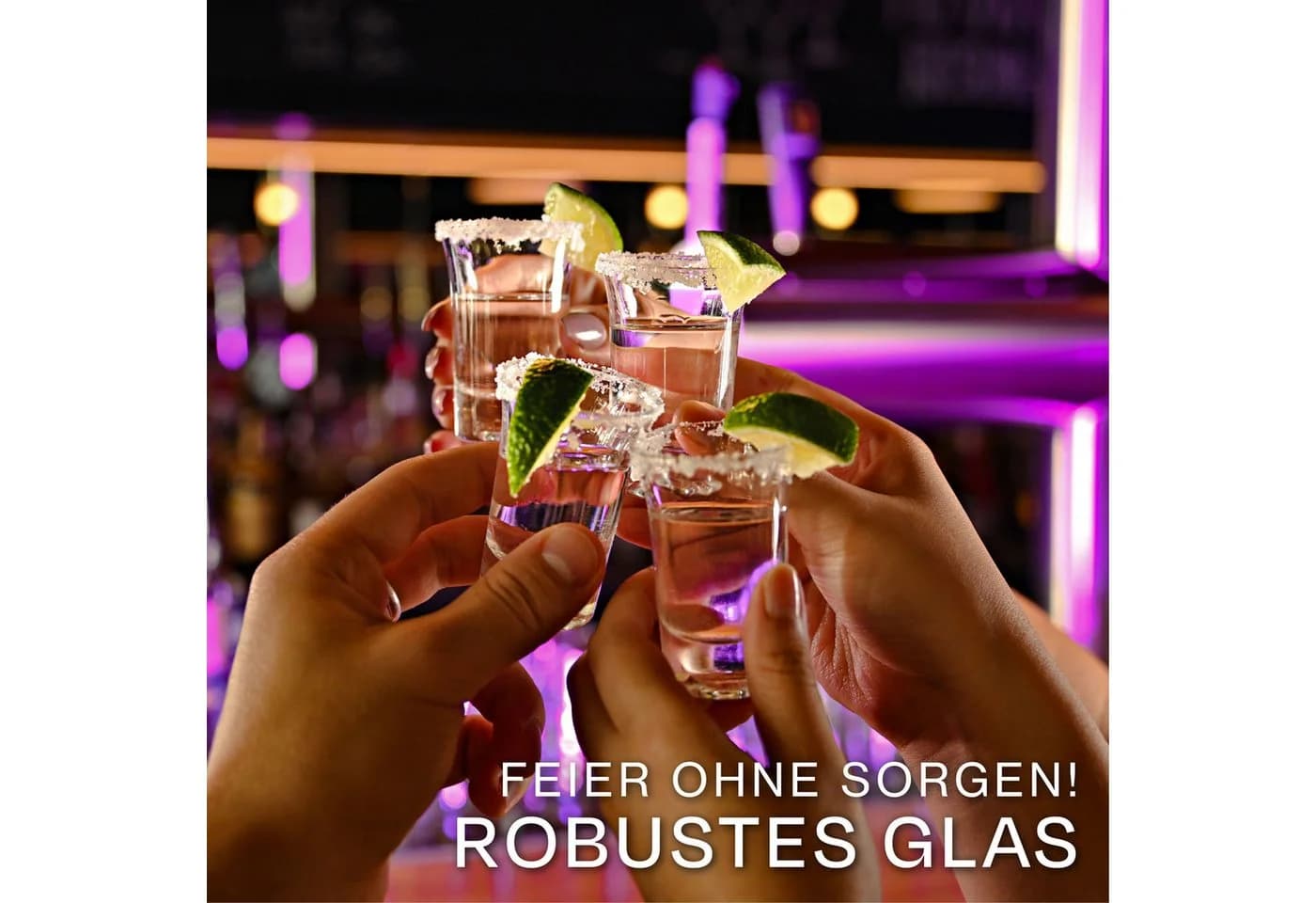 Praknu Schnapsglas 12er Set Glas Transparent Spülmaschinenfest - Bild 4