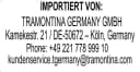 Tramontina Pizzamesser 21 cm Edelstahl mit Holzgriff Bild 1