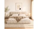 Simurq Polsterbett Bubble Beige/Grau mit Lattenrost Bild 2
