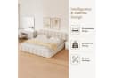 Simurq Polsterbett Bubble Beige/Grau mit Lattenrost Bild 3