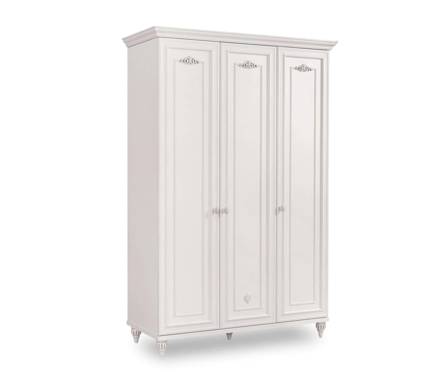 Möbel-Zeit Jugendzimmer-Set ROMANTICA 4-tlg. Weiß Holzwerkstoff