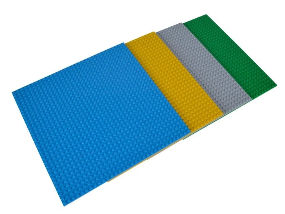 SIMBA Blox 4x Bauplatte bunt je 25x25cm 104114556 Spielbausteine