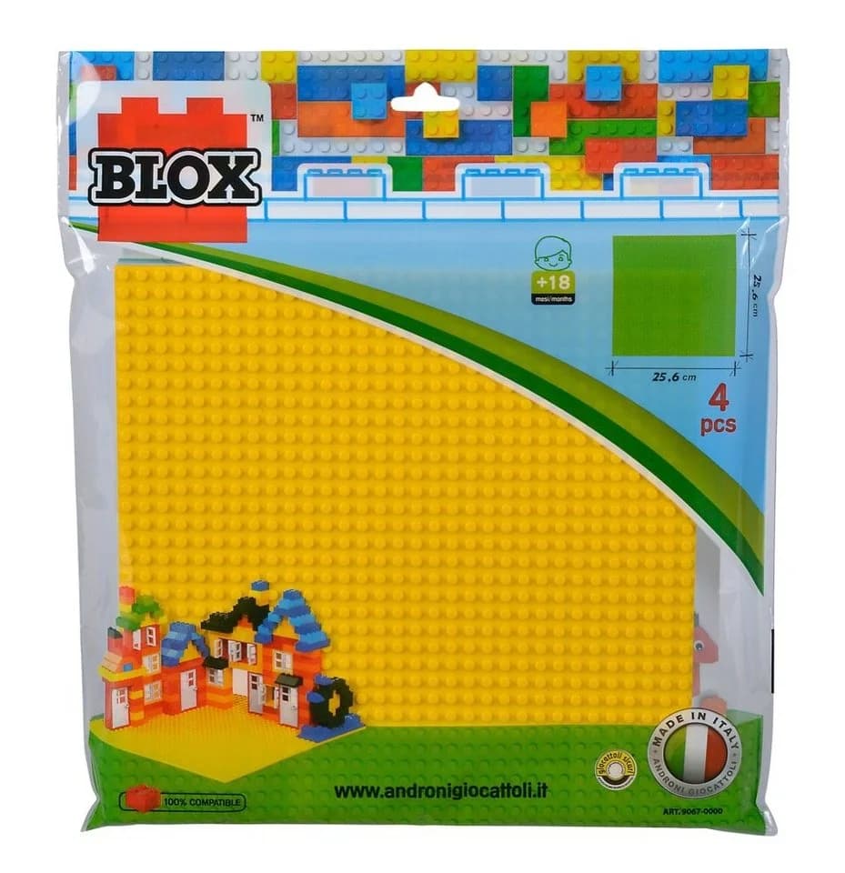 SIMBA Blox 4x Bauplatte bunt je 25x25cm 104114556 Spielbausteine - Bild 2