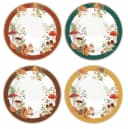 EasyLife Kuchenteller 4er Set Herbstmotiv Porzellan Weiß Bild 2