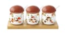 EasyLife Servierschale Autumn Breeze Herbst Porzellan Holz Set Bild 2