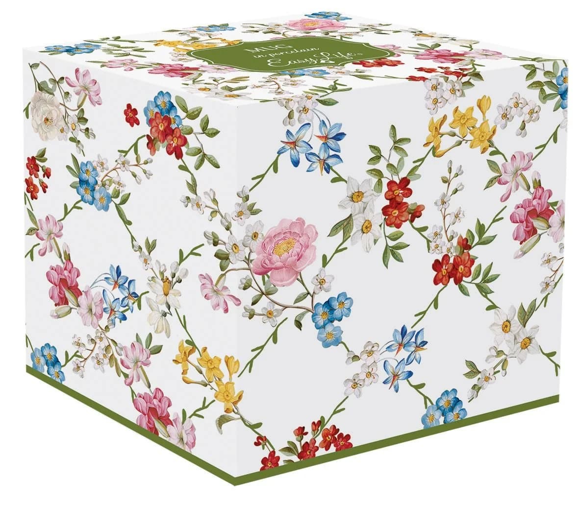 EasyLife Tasse Garden Dreams Bunt Blumenranken Porzellan
