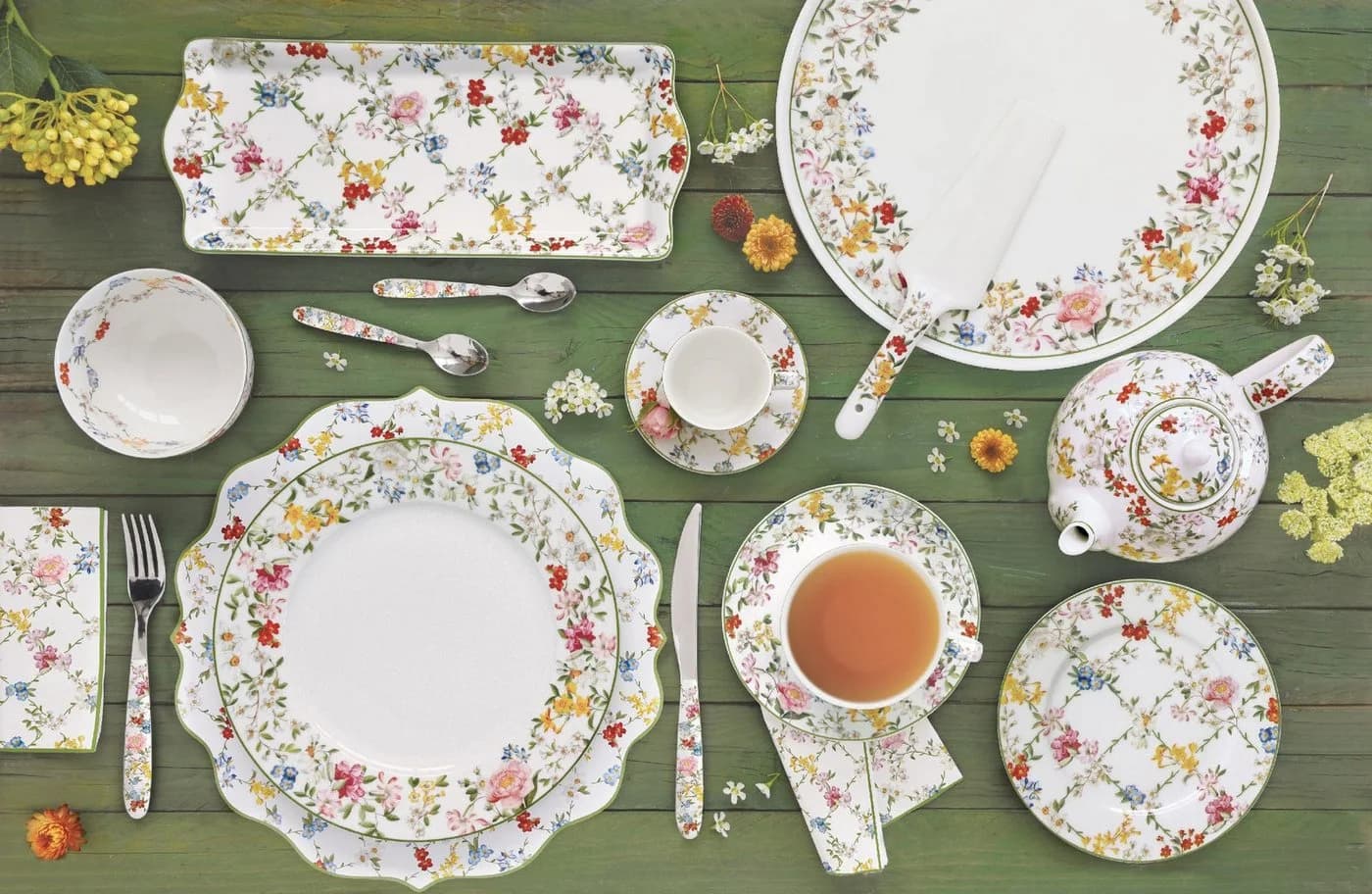 EasyLife Tasse Garden Dreams Porzellan Bunt Blumenranken - Bild 3