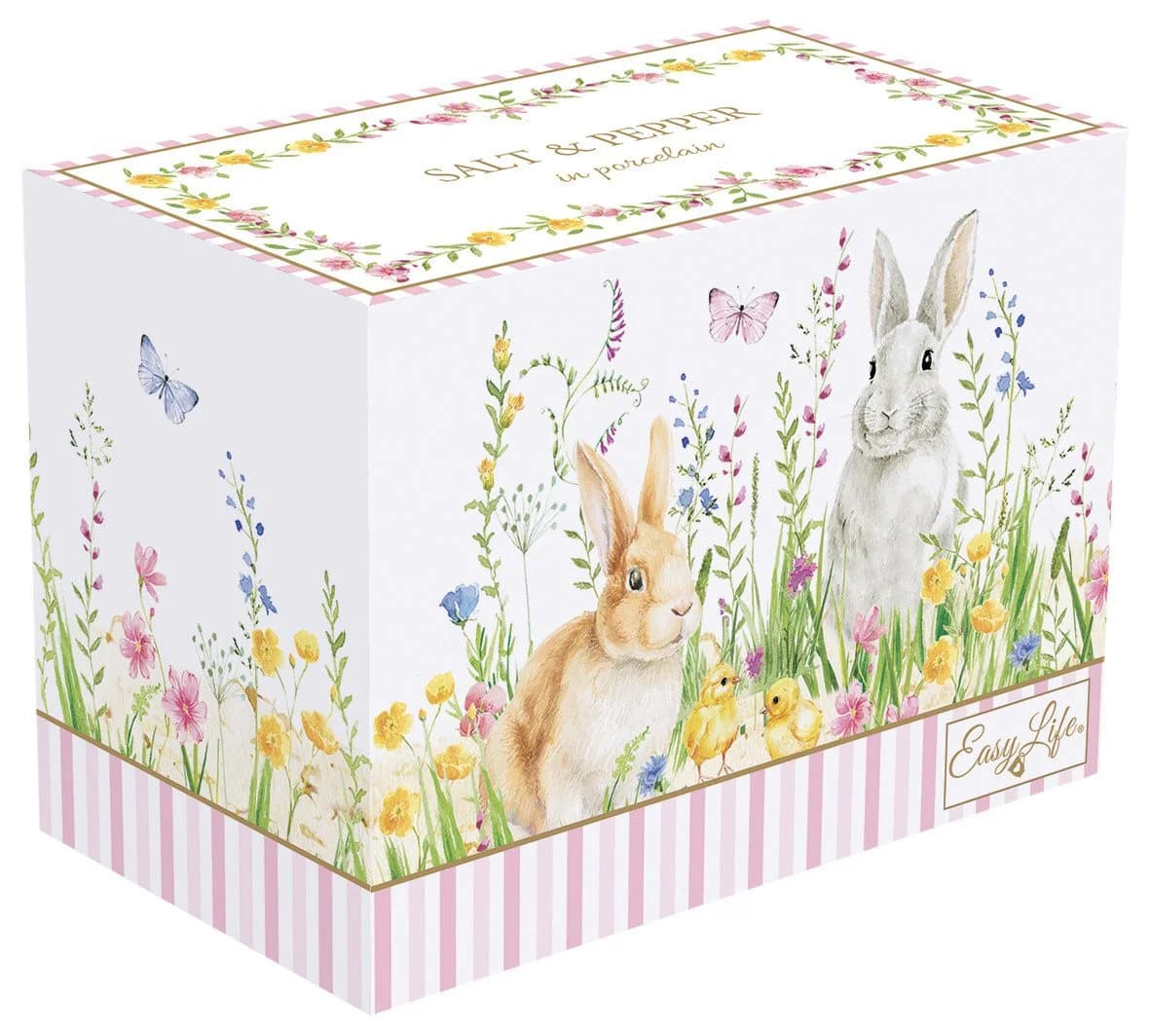 EasyLife Salzstreuer Happy Easter Mehrfarbig Porzellan