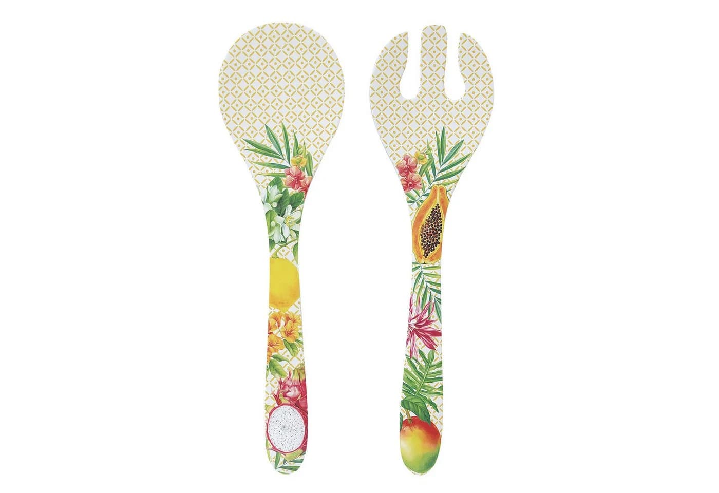 EasyLife Salatbesteck Porto Rico Melamin Bunt