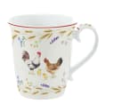 EasyLife Tasse Country Life Porzellan Mehrfarbig Hühner Bild 2