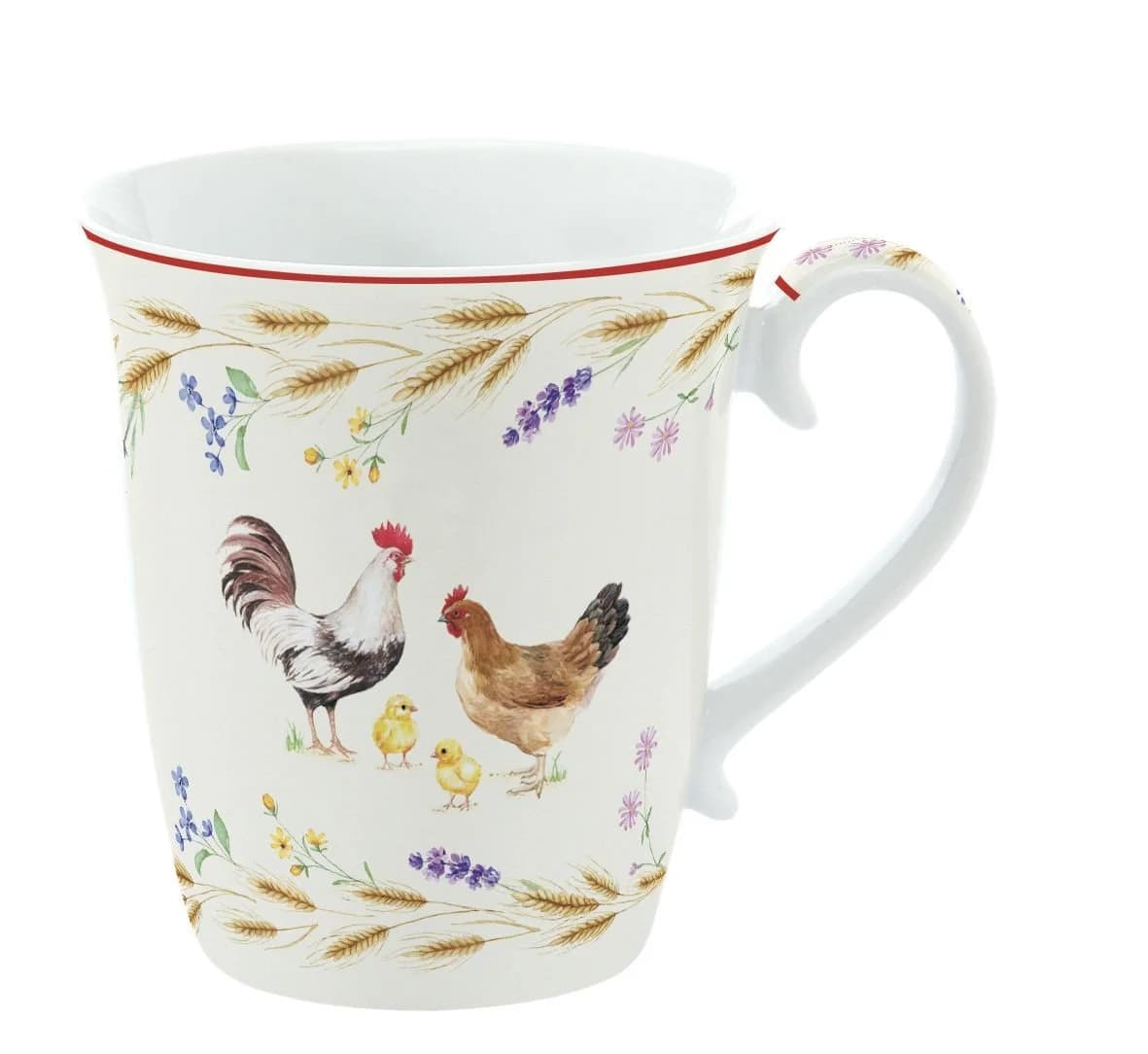 EasyLife Tasse Country Life Porzellan Mehrfarbig Hühner - Bild 2