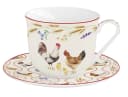 EasyLife Tasse Country Life Porzellan Mehrfarbig Hühner Bild 2